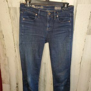 Madewell Women's US Size 25 x 32 Blue Skinny Skinn